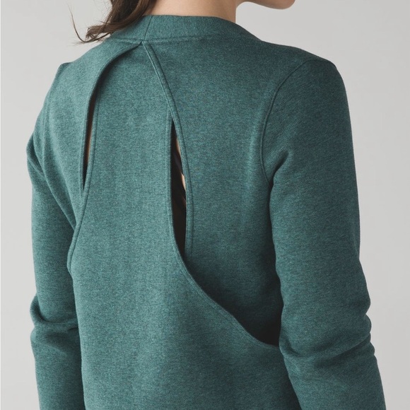 Lululemon & Go Endeavor Long Sleeve sweatshirt in Deep Green size 6 women’s - Picture 3 of 12